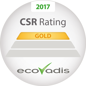 Gold CSR Rating Ecovadis 2017
